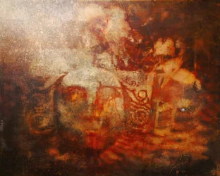 cara tallada en piedra