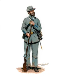 21º Regimiento de Infantería de Illinois 1861, 2025 (Acrílico Gouache sobre Bristol)
