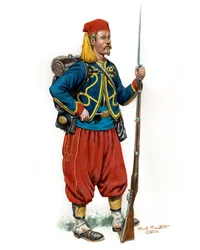 74ª Infantería de Nueva York Co A Brigada Excelsior 1861, 2025 (Acuarela y gouache sobre Bristol)
