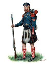 79º Soldado de la Milicia del Estado de Nueva York 1860, 2024 (Acuarela y gouache sobre Bristol)