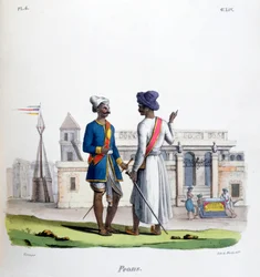 Soldados de infantería, 1828
