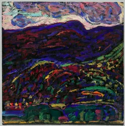 Kezar Lake, Autumn Evening, c.1910 (óleo sobre cartón)