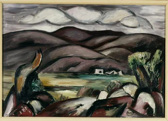 Paisaje, Nuevo México (óleo sobre lienzo)