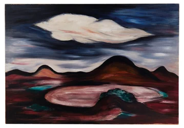 Paisaje con una sola nube