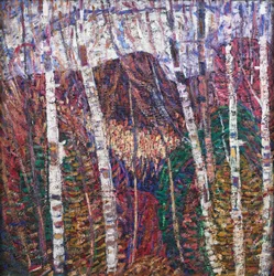 Abedules blancos, c.1908 (óleo sobre lienzo)
