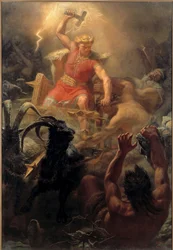 La lucha de Thor con los gigantes