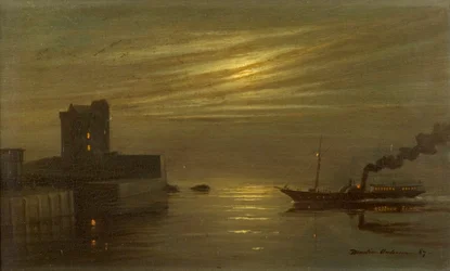 Castillo de Broughty - Escena nocturna