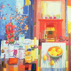 Dos mesas, 2001