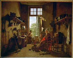 Interior de una cocina ...