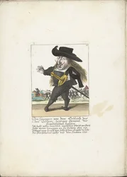 De Spanish dwerg Don Guappos, hacia 1710 Don Guappos, de la sangre de Don Quijote, hoy General de los españoles franceses (título sobre objeto) Il Callotto resurcitato o Gabinete pequeño recién amueblado (título de la serie)