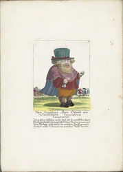El dwerg Oswald van Stroblbardt, hacia 1710 Su Excelencia Herr Oswald von Stroblbardt Injuriarum Licentiatus (título sobre el objeto) Il Callotto resurcitato o Gabinete pequeño recién amueblado (título de la serie)