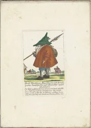 El dwerg Riepl Gleichdron, hacia 1710 Riepl Gleichdron, cortador de salchichas autorizado y privilegiado, y abaldador español de manzanas (título sobre el objeto) Il Callotto resurcitato o Gabinete pequeño recién amueblado (título de la serie)