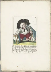 El dwerg Veith Schöberl von Gümpendriel, hacia 1710 Nace Veith Schöberl von Gümpendriel, la gran Hollhippen Fabrica en Crabatendörffl, pariente de Niderlag (título sobre el objeto) Il Callotto resurcitato o gabinete pequeño recién amueblado (serie ti