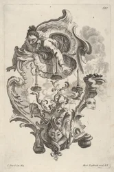 Candelabro representando el invierno, de Wand-Leuchter die 4 Jahrseiten vorstellend, ca. 1730-56