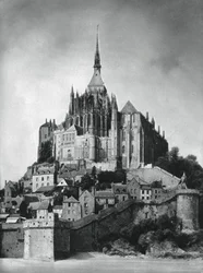 Mont Saint-Michel, Normandía, Francia, 1937