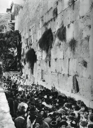Muro Occidental del Monte del Templo, Jerusalén, 1937