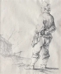 Niño de pie