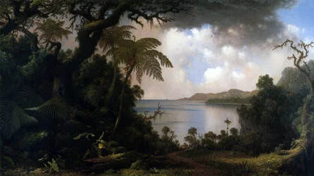 Jamaica, vista desde Fern-Tree Walk, 1887