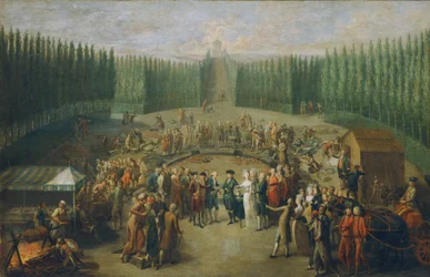 Colocación de la primera piedra del Templo de Concordia en Laxenburg