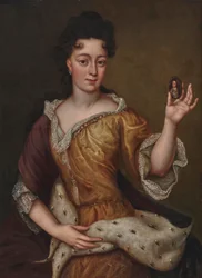 Retrato de Theresa Kunegunda Sobieska 1676-1730, Electora de Baviera, finales del siglo XVII