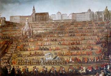 Entrada de María Isabel de Borbón Parma a Viena