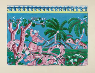 Papel de caja de sombreros, c. 1937
