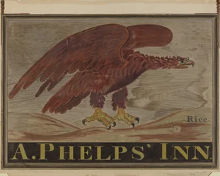 Letrero de Posada: A. Phelps, c. 1939