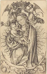 Madonna en la luna creciente