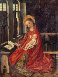 Virgen con el Niño en la habitación, de Martin Schongauer (hacia 1430-1491)