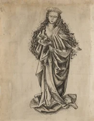 Santa de pie