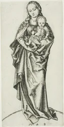 La Madonna y el niño con una manzana