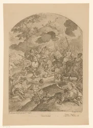 Teatro de Batalla con Aparición de Cristo