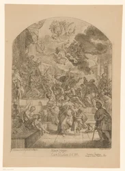 Caída de Simón el Mago Simon Magus (título sobre el objeto)