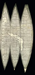Mapa del mundo en forma de un conjunto de husos de globo terráqueo, 1507