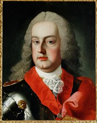 Francisco I Esteban, emperador, duque de Lorena, gran duque de Toscana, esposo de la emperatriz María Teresa ... (óleo sobre lienzo)