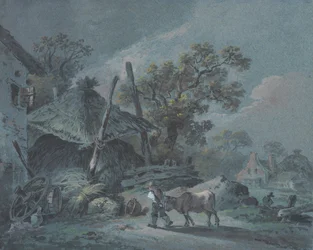 Granja con pajar