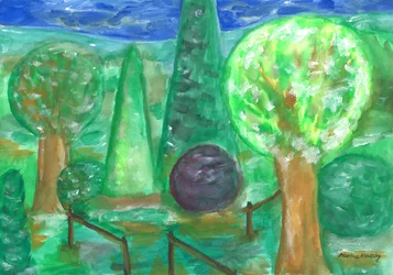 El jardín después de la lluvia