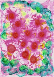 Las flores en el jardín