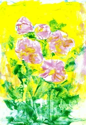Las rosas en primavera