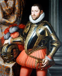 Retrato del Archiduque Ernesto de Austria en armadura