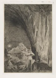 Salón en las cuevas de Han