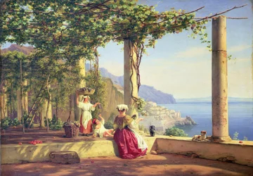 Pérgola con vistas a Amalfi