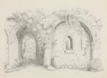 Ruinas, alrededor de 1840