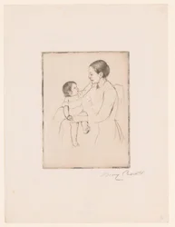 De liefkozing
La caricia
Madre e hijo