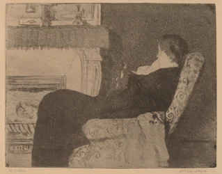 Frente a la chimenea No. 1, c. 1882