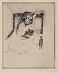 Arrodillado en un sillón, c. 1903
