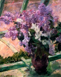 Lilas en una ventana, c1880