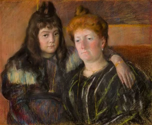 Madame Gaillard y su hija Marie-Thérèse