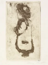 Mademoiselle Luguet con abrigo y sombrero, c. 1883