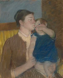 El beso de buenas noches de la madre
